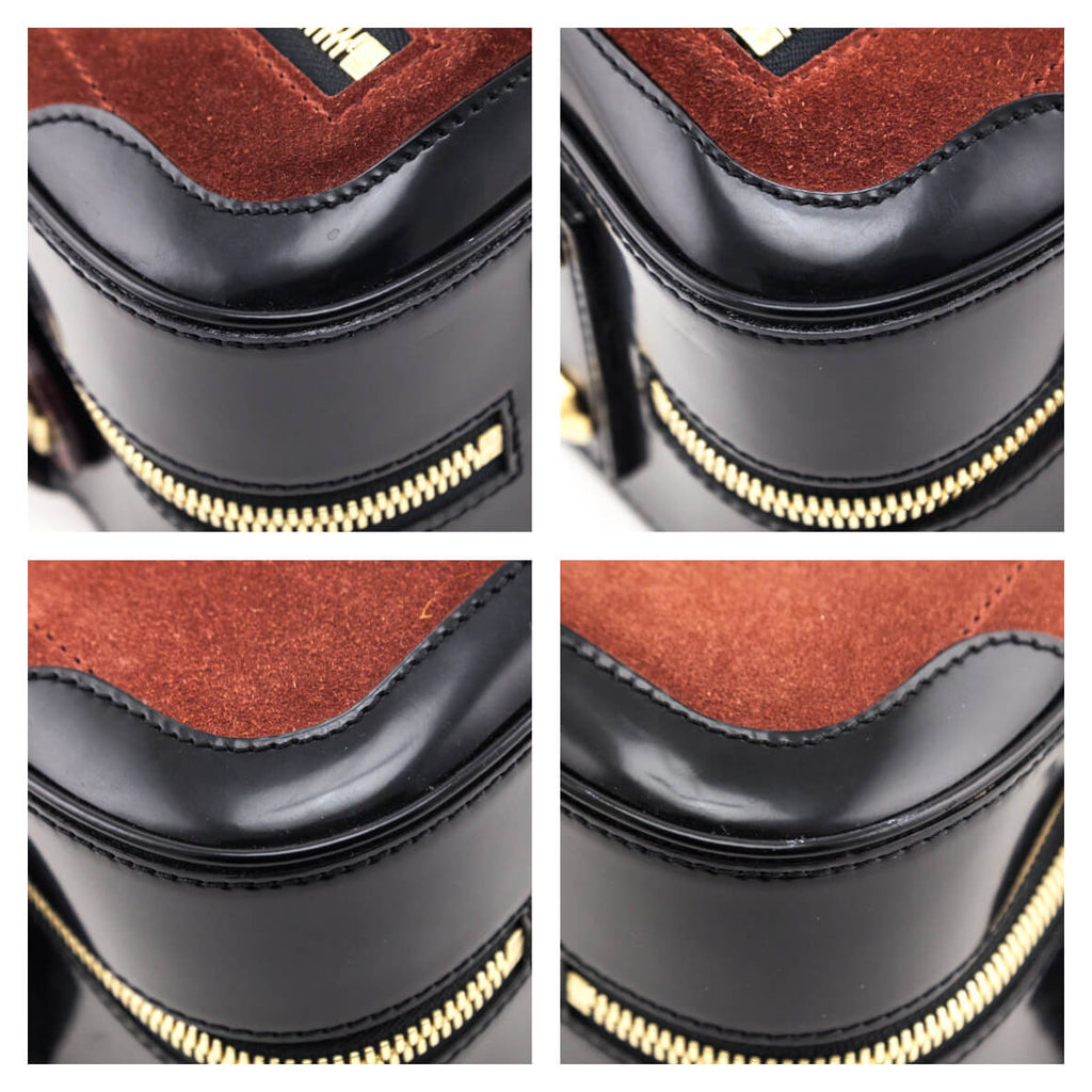 Louis Vuitton Burgundy Suede Stamped Havane Bowler GM