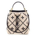 Louis Vuitton Cream & Black Empreinte Monogram Giant Broderies NeoNoe MM