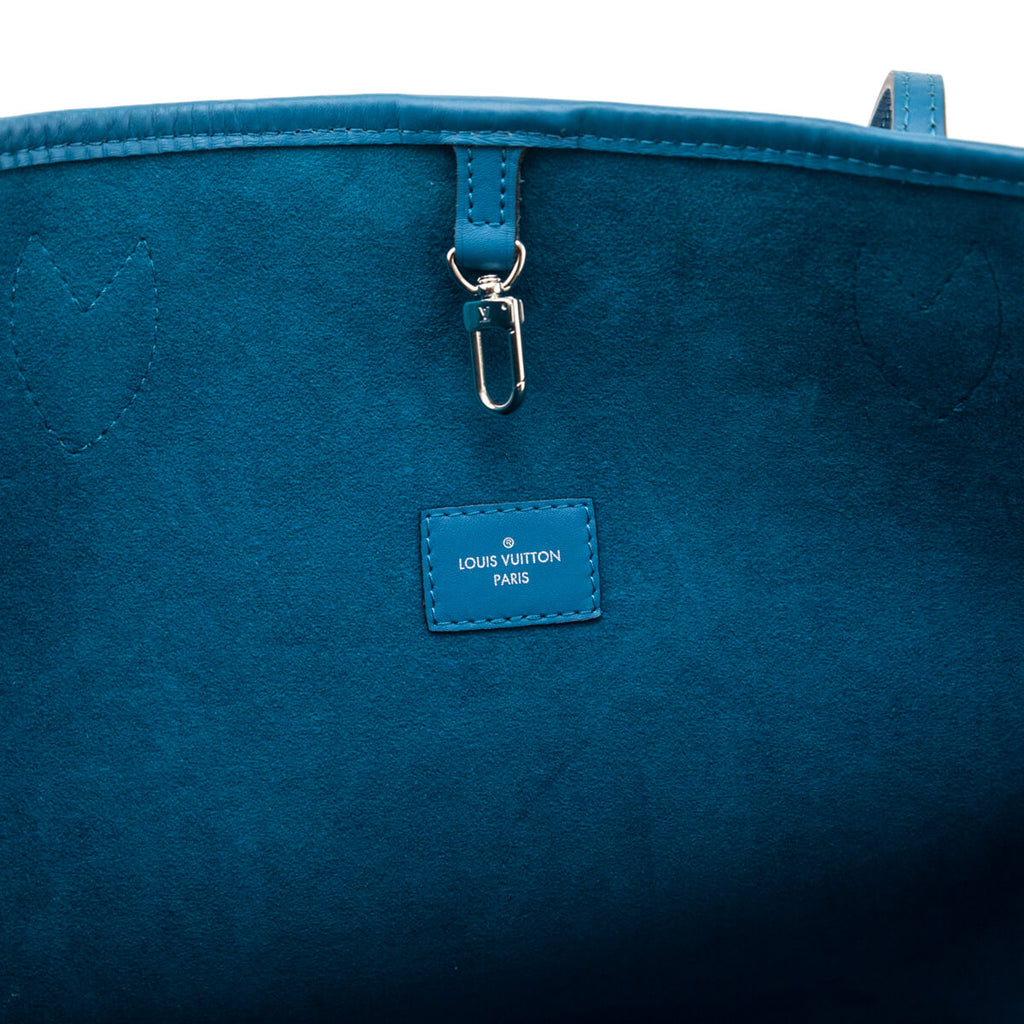 Louis Vuitton Cyan Epi Neverfull MM