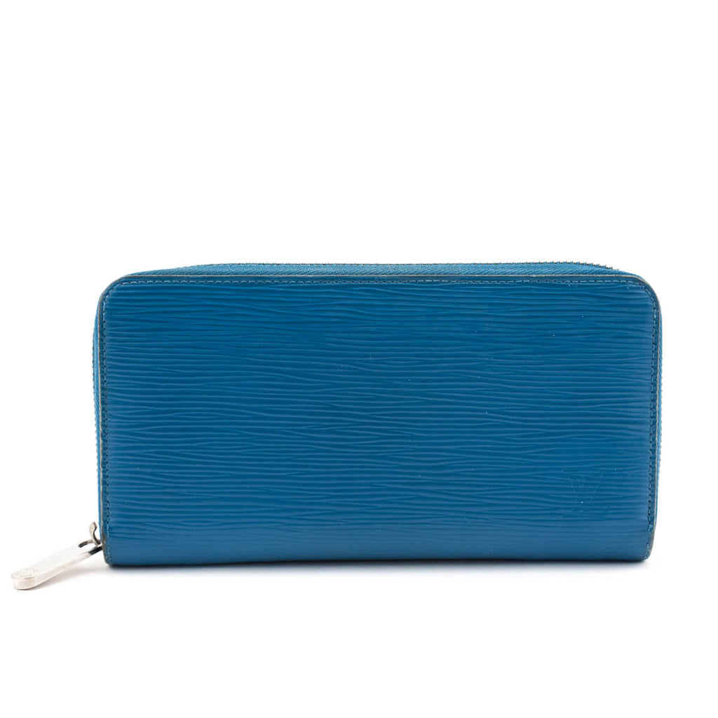 Louis Vuitton Cyan Epi Zippy Wallet