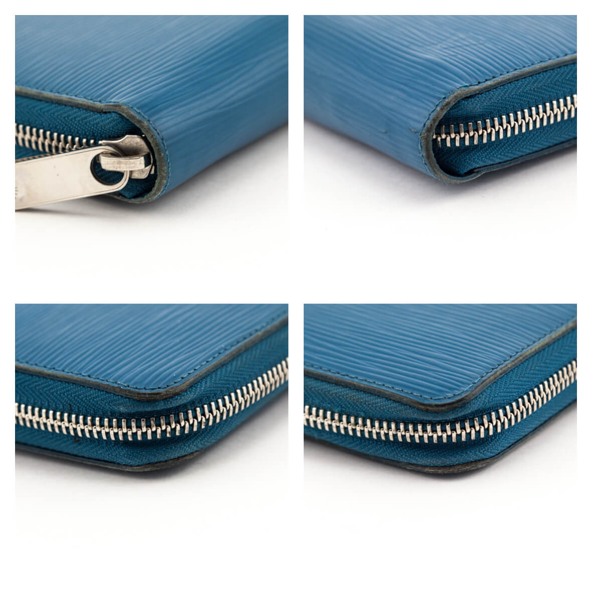 Louis Vuitton Cyan Epi Zippy Wallet