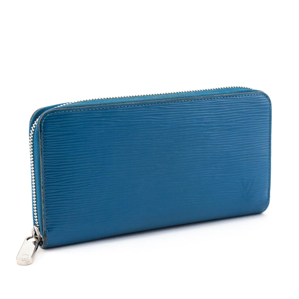 Louis Vuitton Cyan Epi Zippy Wallet