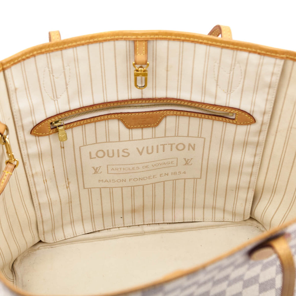 Louis Vuitton Damier Azure Neverfull MM with Pouch