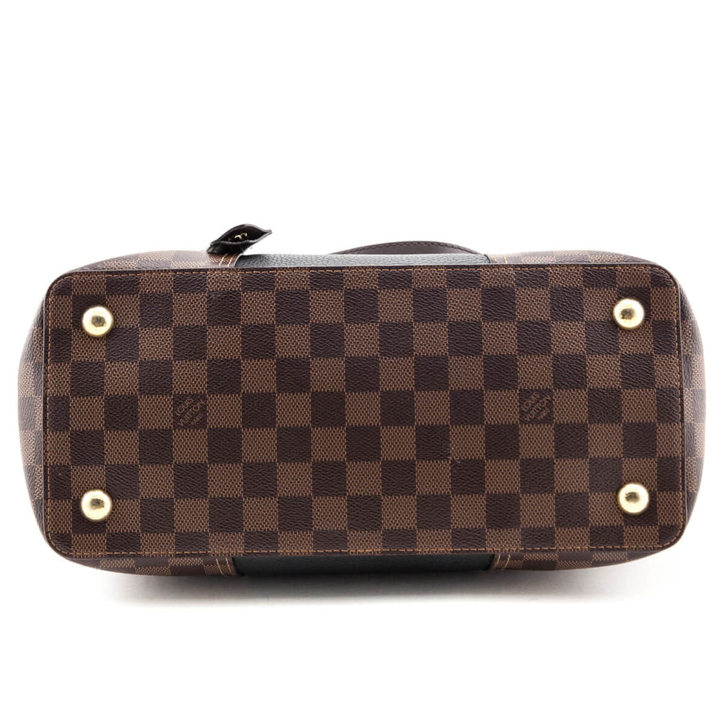 Louis Vuitton Damier Ebene & Black Taurillon Jersey Tote
