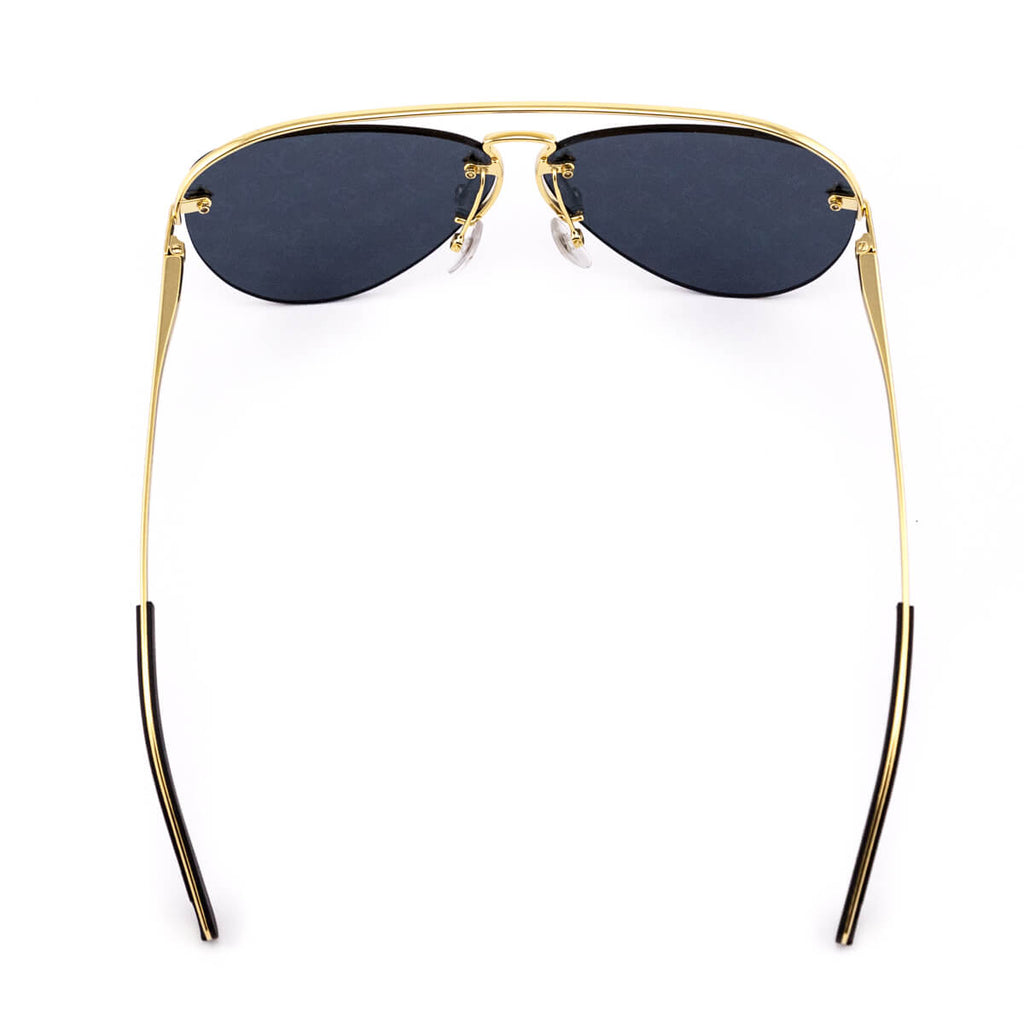 Louis Vuitton Dark Gunmetal & Gold Grease Sunglasses