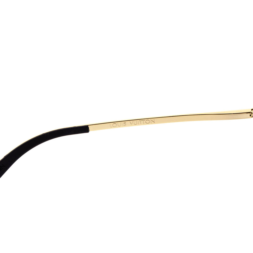 Louis Vuitton Dark Gunmetal & Gold Grease Sunglasses