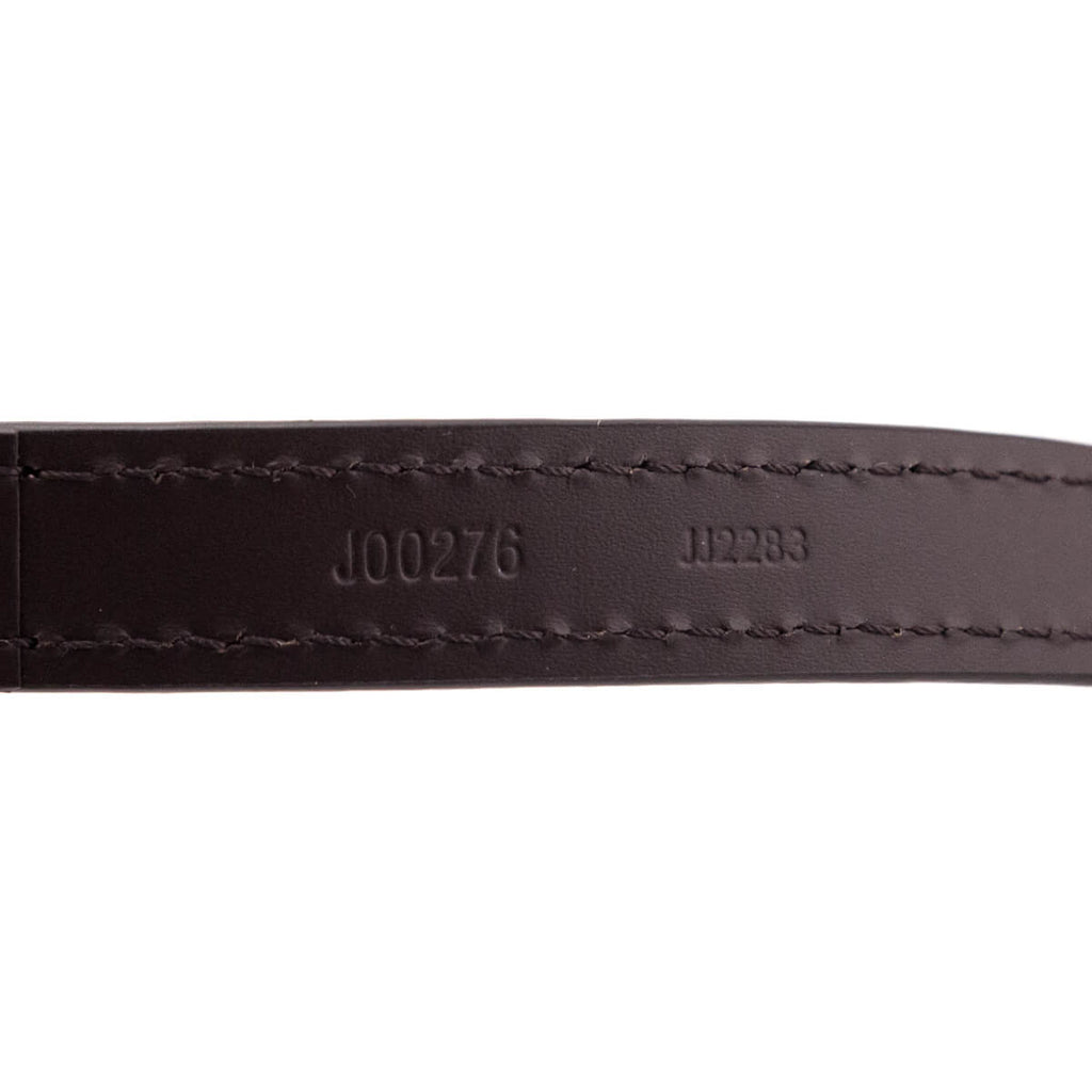 Louis Vuitton Ebene Calfskin Adjustable 16mm Shoulder Strap Bandouliere