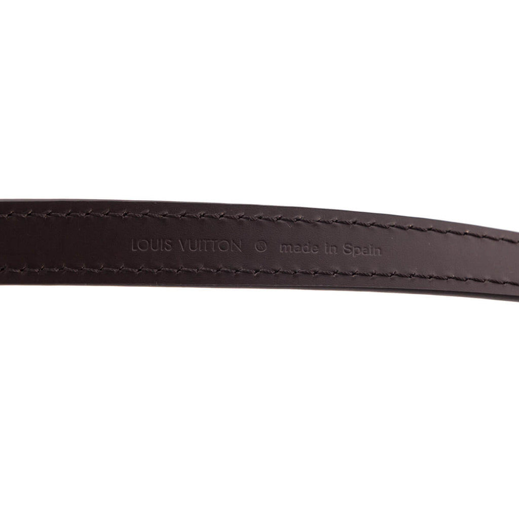 Louis Vuitton Ebene Calfskin Adjustable 16mm Shoulder Strap Bandouliere
