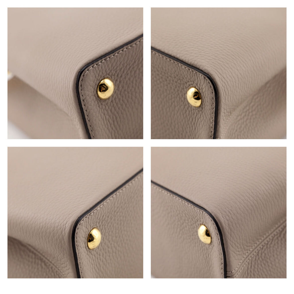 Louis Vuitton Galet Taurillon Capucines PM
