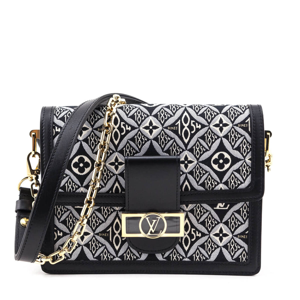 Louis Vuitton Grey Jacquard Since 1854 Dauphine MM