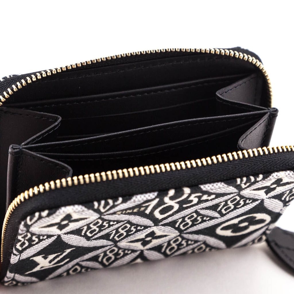 Louis Vuitton Gray Monogram Jacquard Since 1854 Zippy Coin Purse