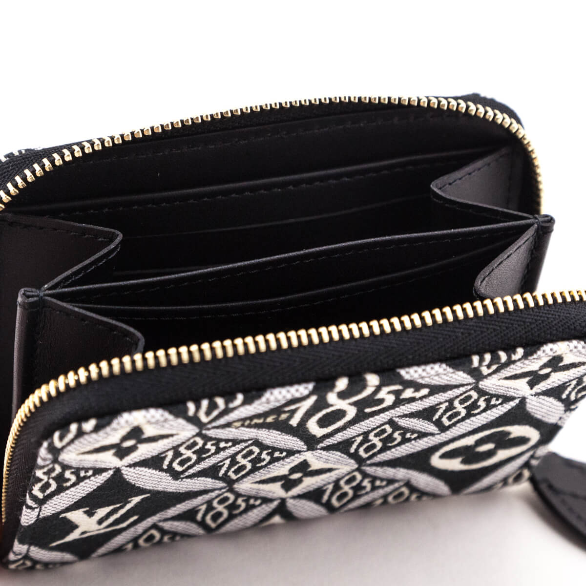 Louis Vuitton Gray Monogram Jacquard Since 1854 Zippy Coin Purse