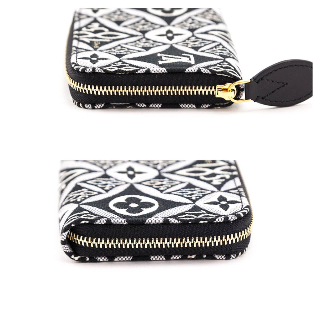 Louis Vuitton Gray Monogram Jacquard Since 1854 Zippy Coin Purse