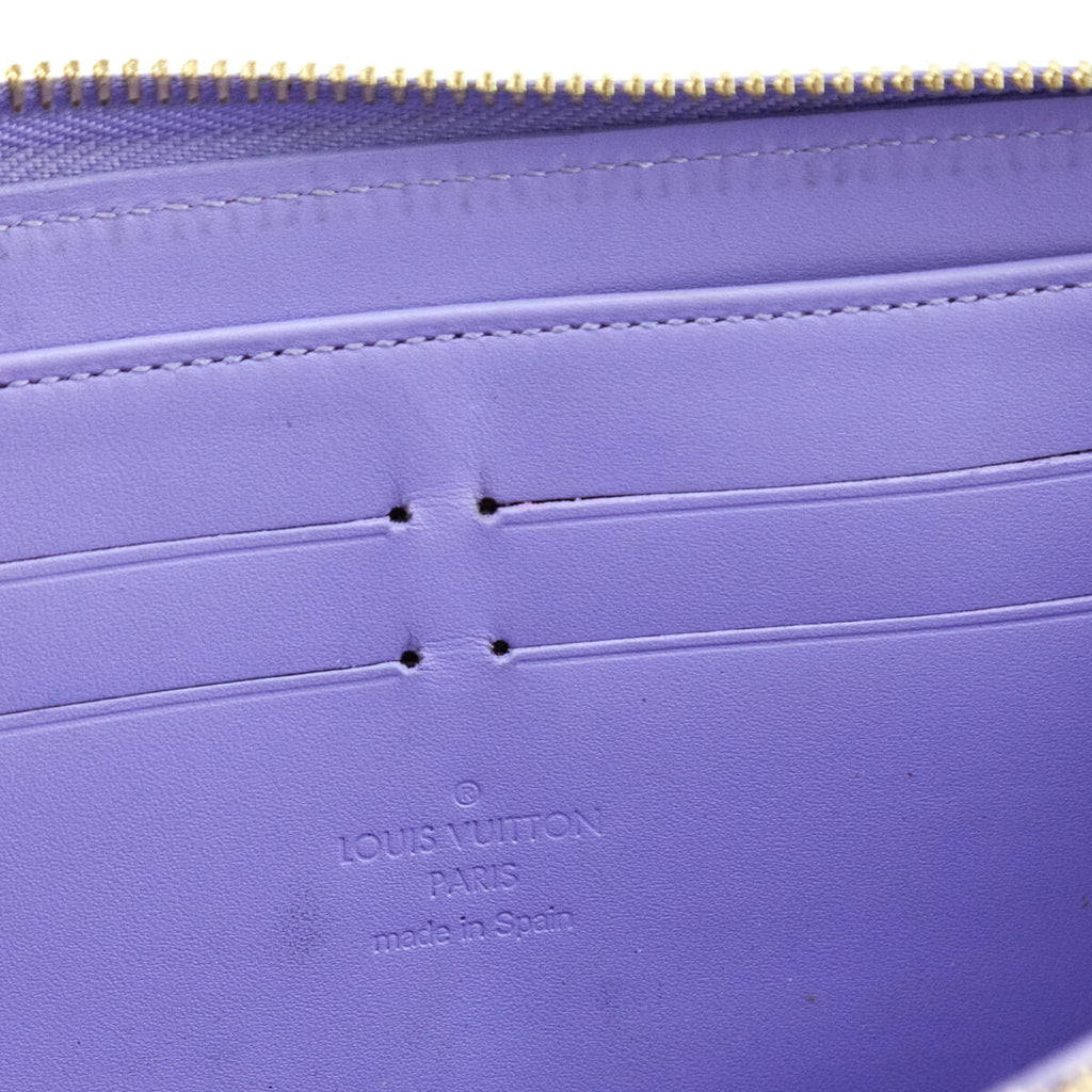 Louis Vuitton Lilac Monogram Vernis Zippy Wallet