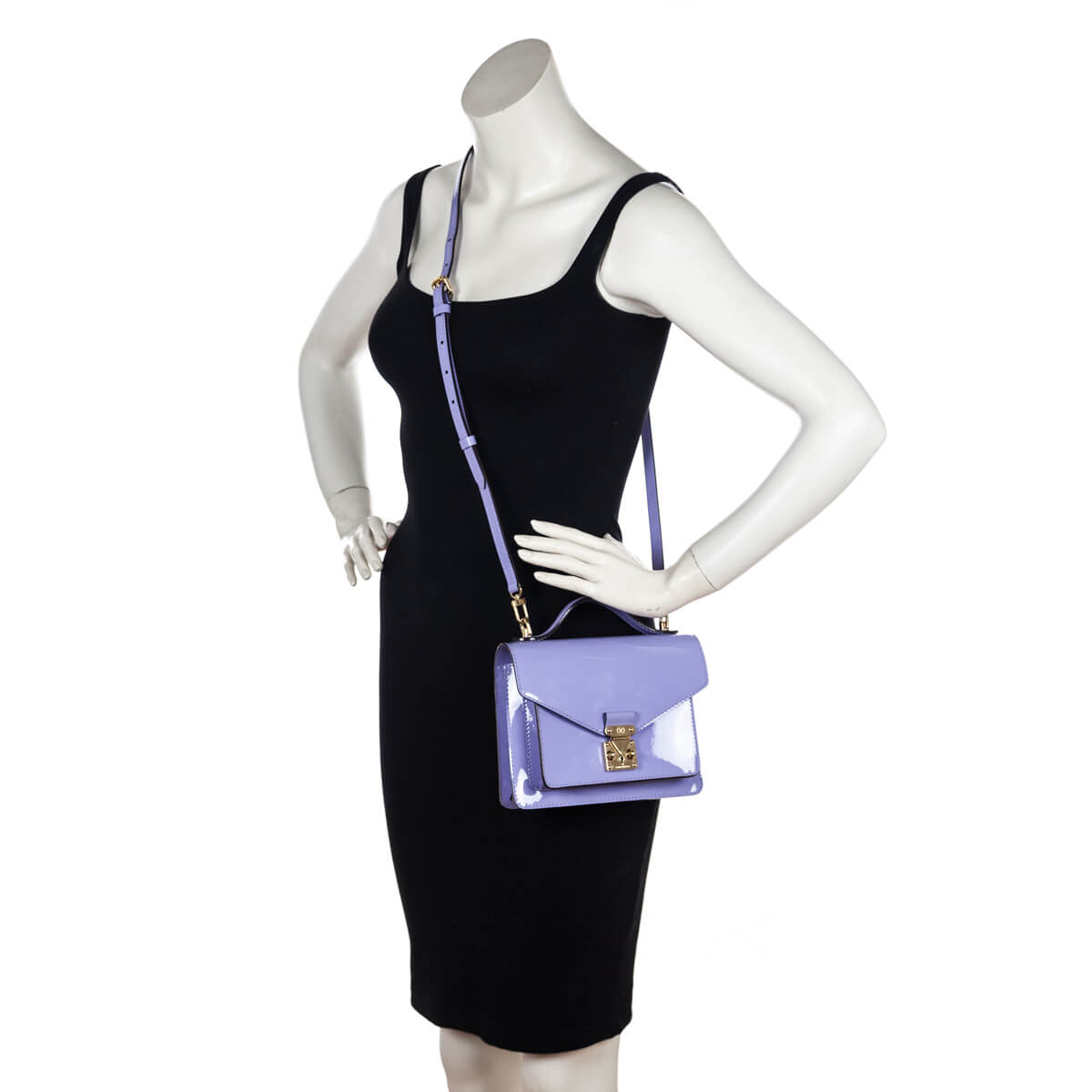 Louis Vuitton Lilac Vernis Monceau BB