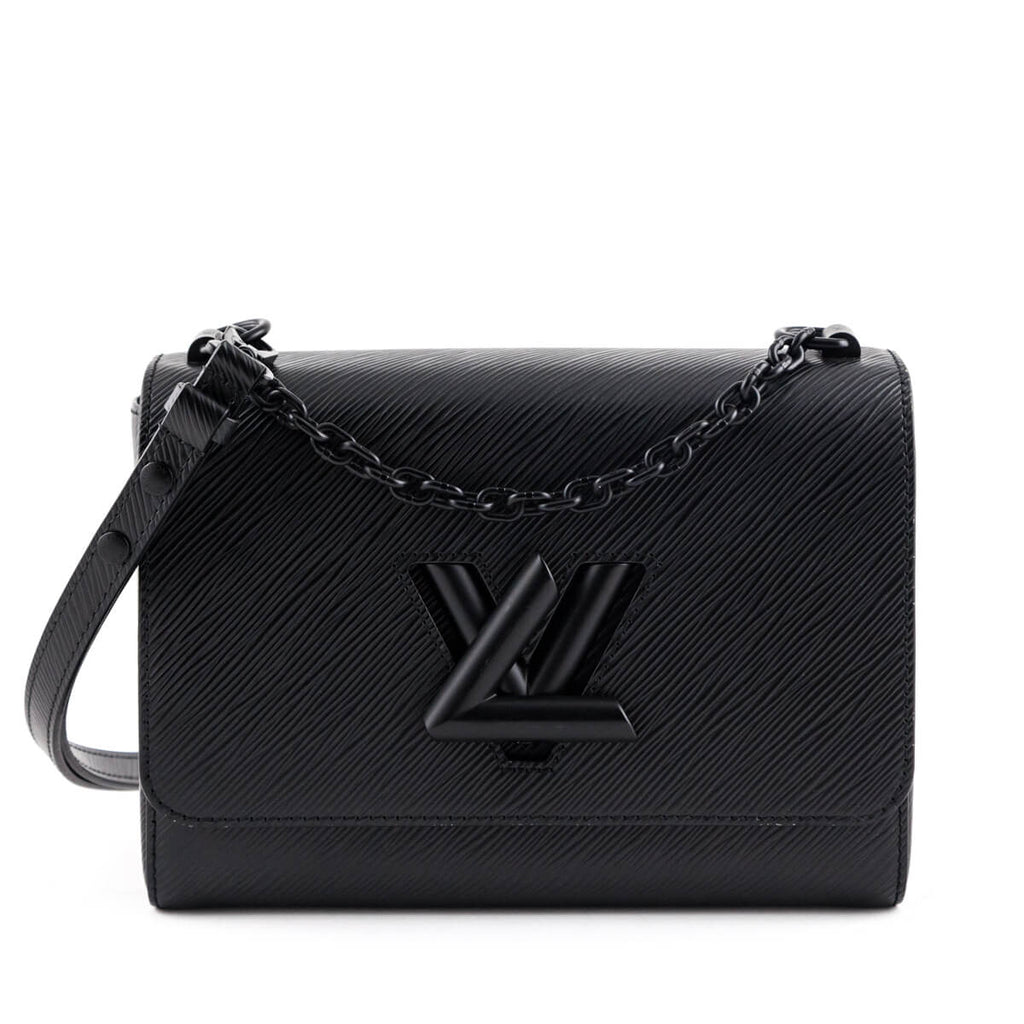 Louis Vuitton Matte Black Epi Twist Shoulder Bag MM