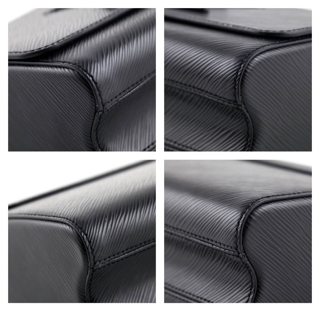 Louis Vuitton Matte Black Epi Twist Shoulder Bag MM