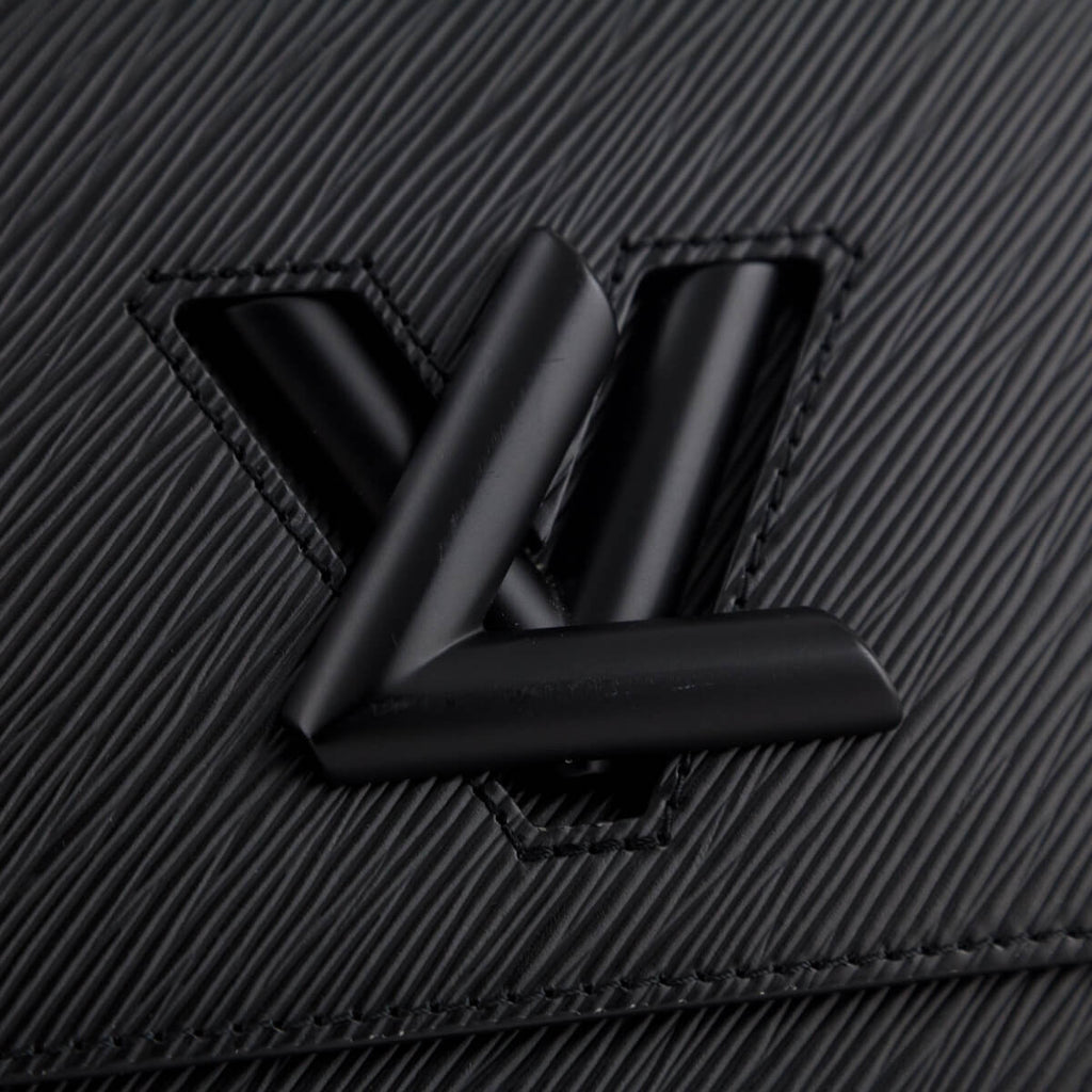 Louis Vuitton Matte Black Epi Twist Shoulder Bag MM