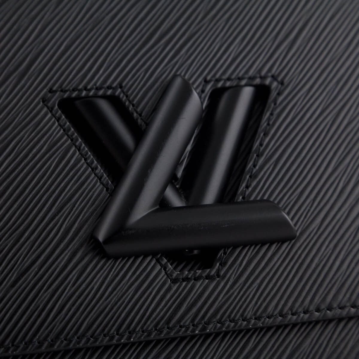 Louis Vuitton Matte Black Epi Twist Shoulder Bag MM