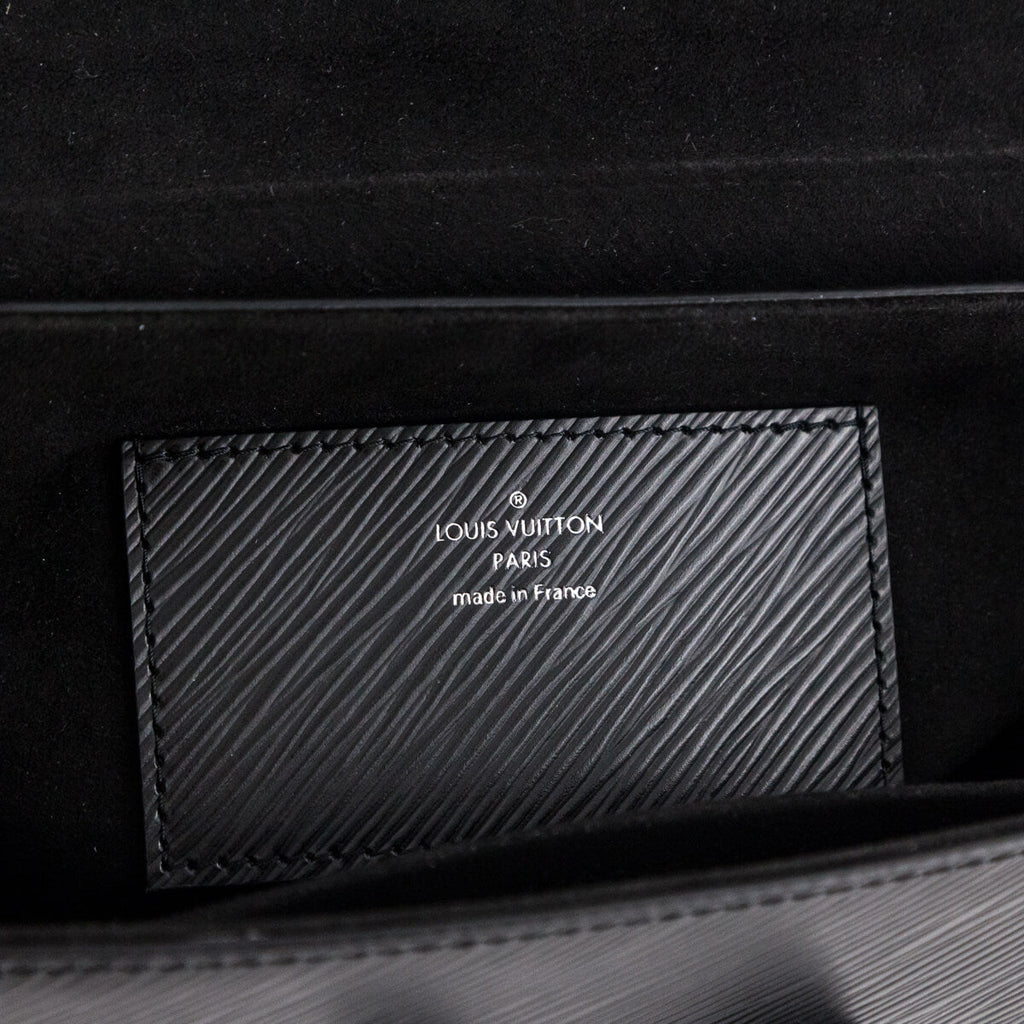 Louis Vuitton Matte Black Epi Twist Shoulder Bag MM