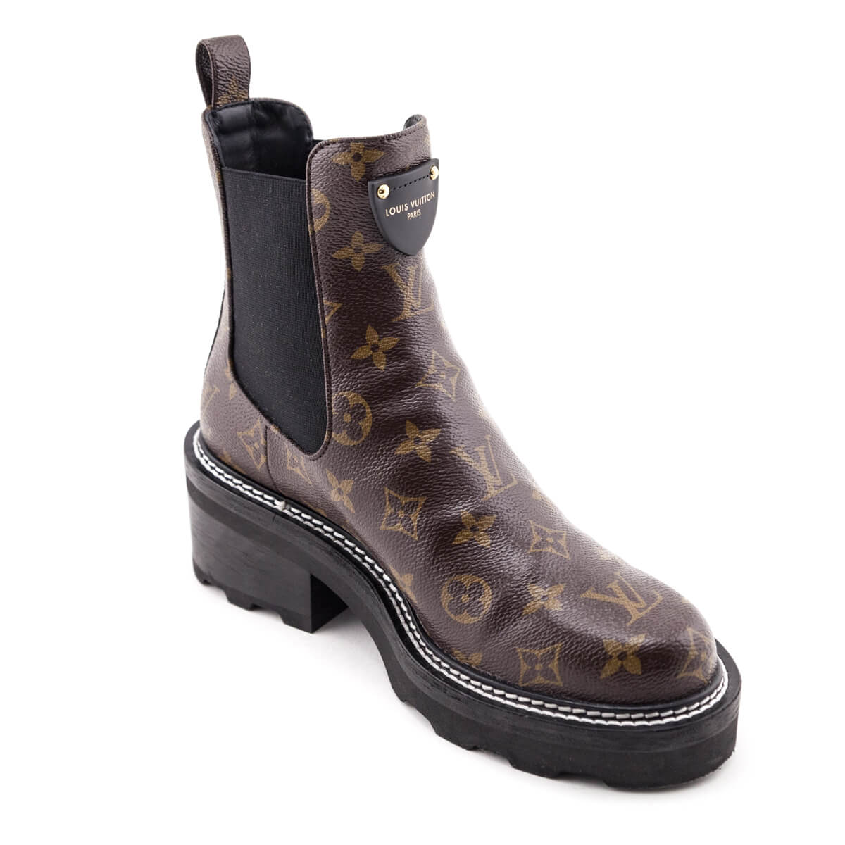 Louis Vuitton Monogram Beaubourg Ankle Boots Size US 8 | EU 38