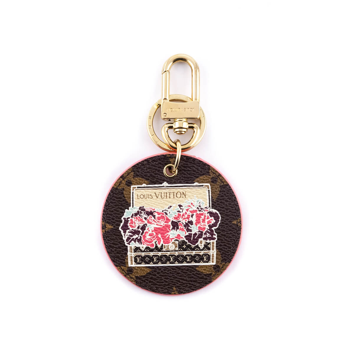 Louis Vuitton Monogram Illustre Posies Bag Charm Key Holder
