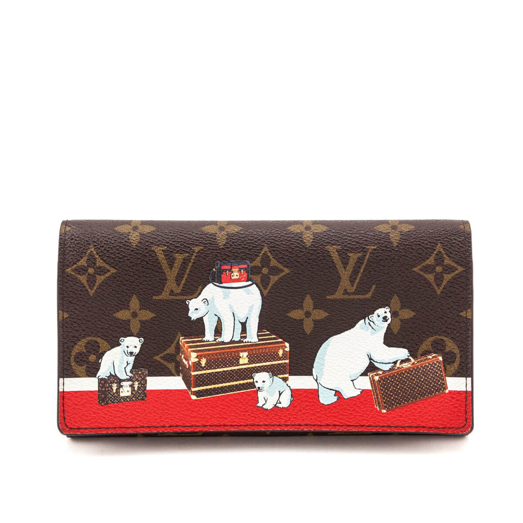 Louis Vuitton Monogram Limited Edition Polar Bear Sarah Wallet