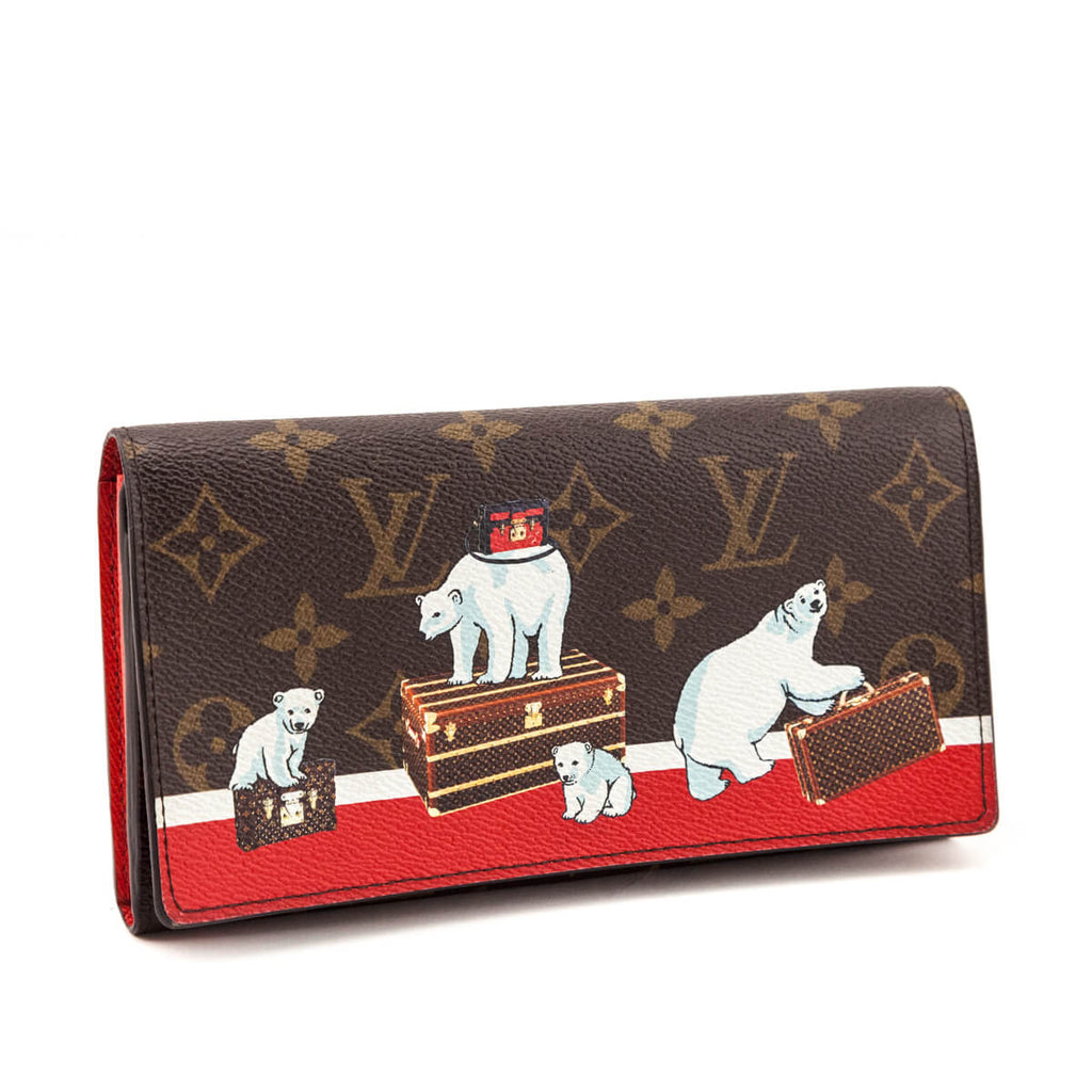 Louis Vuitton Monogram Limited Edition Polar Bear Sarah Wallet