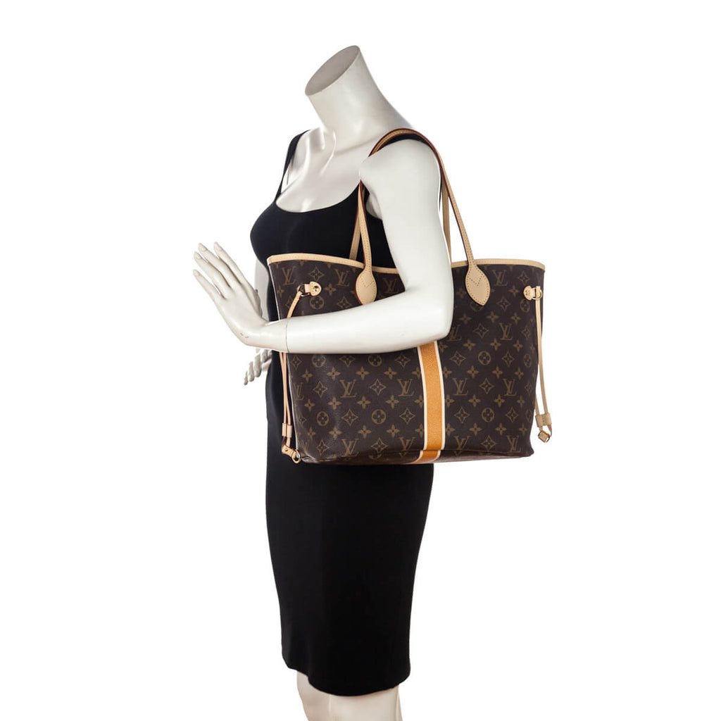 Louis Vuitton Monogram Moutarde & Ivoire My LV Heritage Neverfull MM W/ Pouch