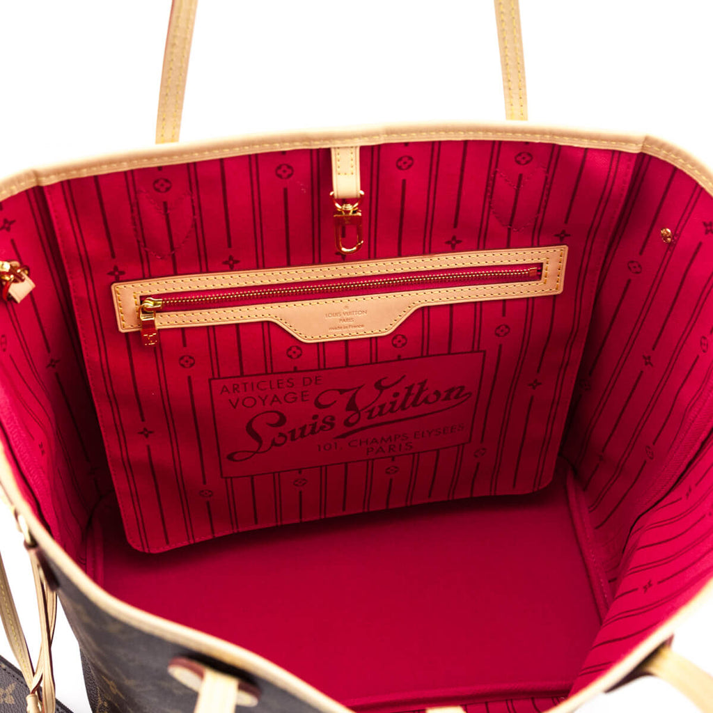 Louis Vuitton Monogram Orange & Fuschia My LV Heritage Neverfull MM W/ Pouch