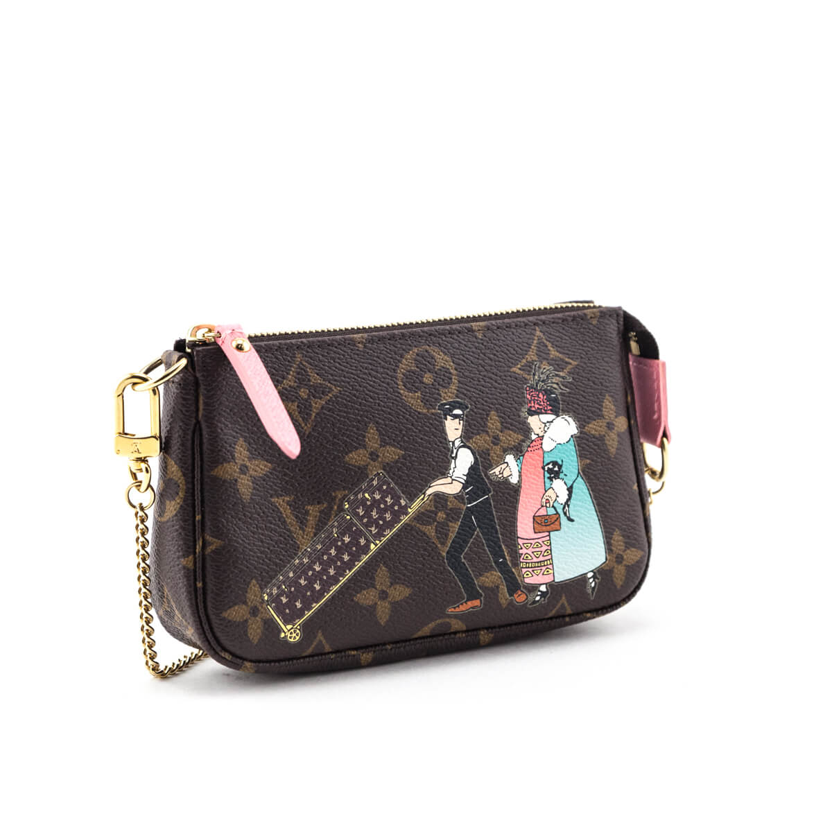 Louis Vuitton Monogram Rose Illustre Mini Pochette Accessories