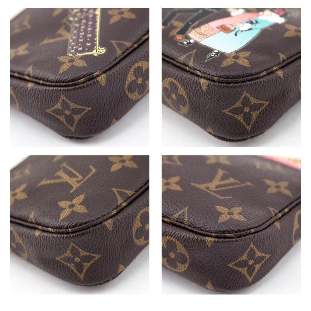 Louis Vuitton Monogram Rose Illustre Mini Pochette Accessories