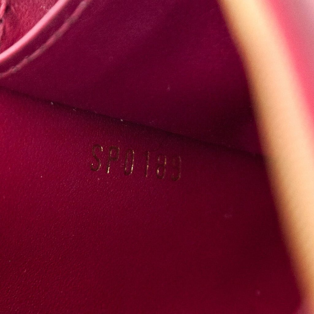 Louis Vuitton Monogram & Fuchsia Flore Chain Wallet Bag