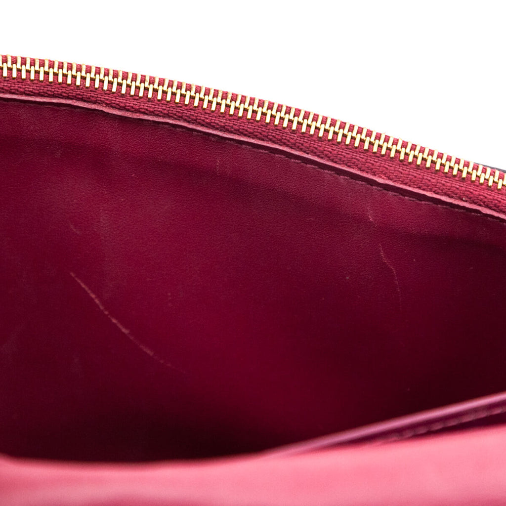 Louis Vuitton Monogram & Fuchsia Flore Chain Wallet Bag