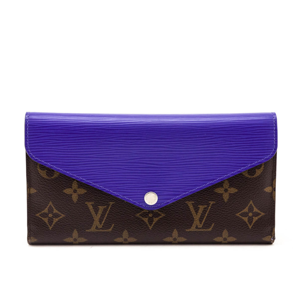 Louis Vuitton Monogram & Purple Epi Sarah Wallet