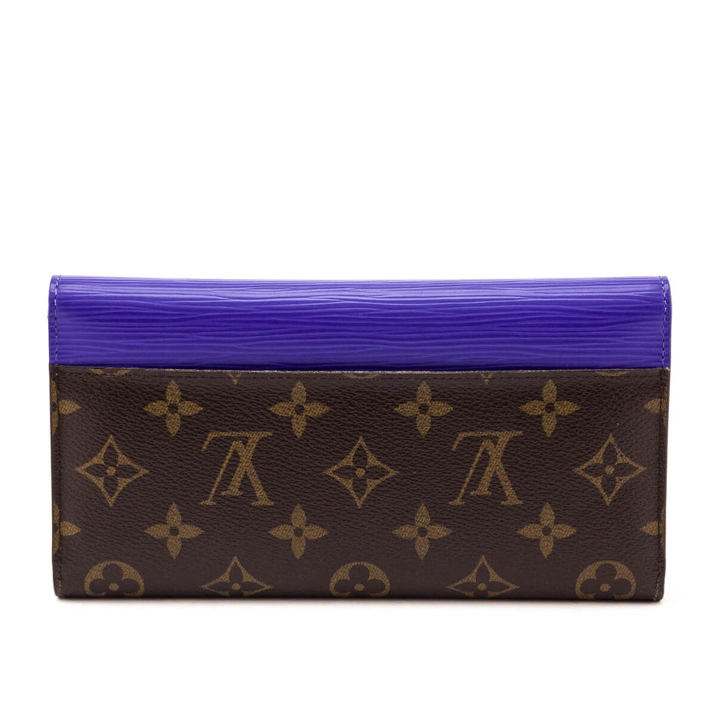 Louis Vuitton Monogram & Purple Epi Sarah Wallet