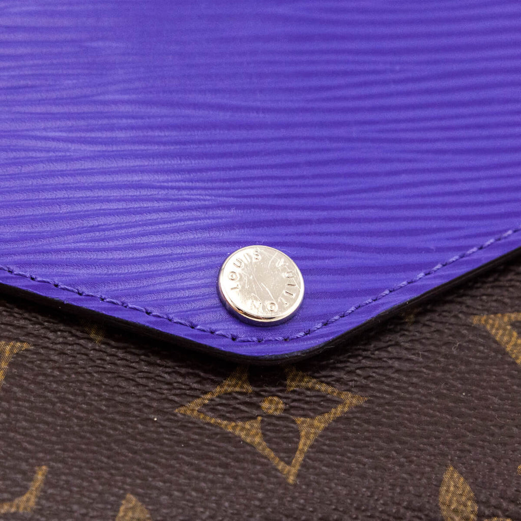 Louis Vuitton Monogram & Purple Epi Sarah Wallet