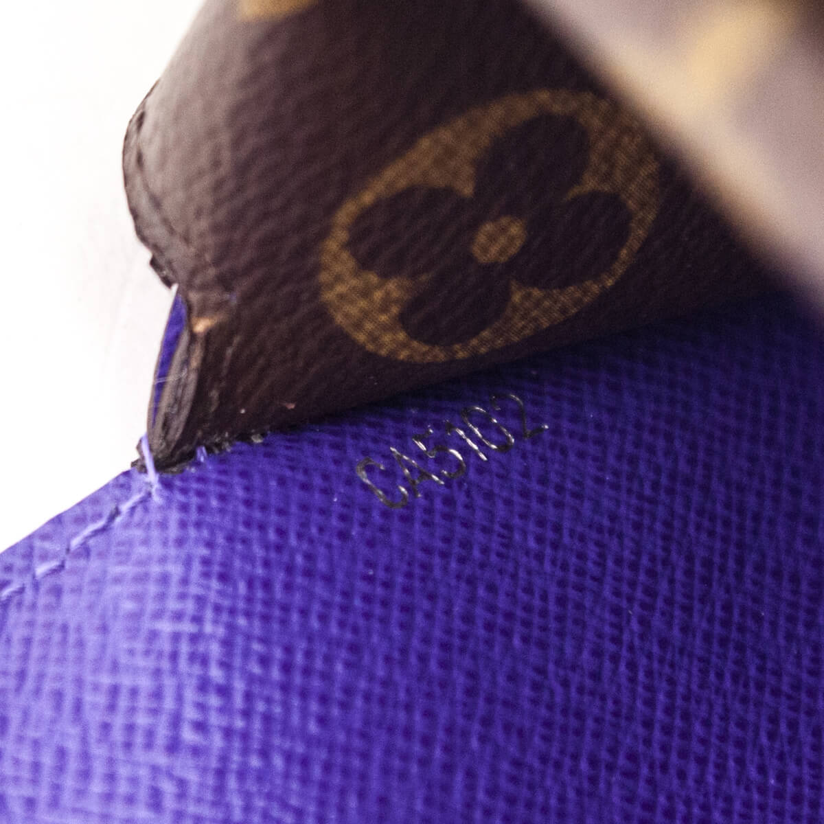 Louis Vuitton Monogram & Purple Epi Sarah Wallet
