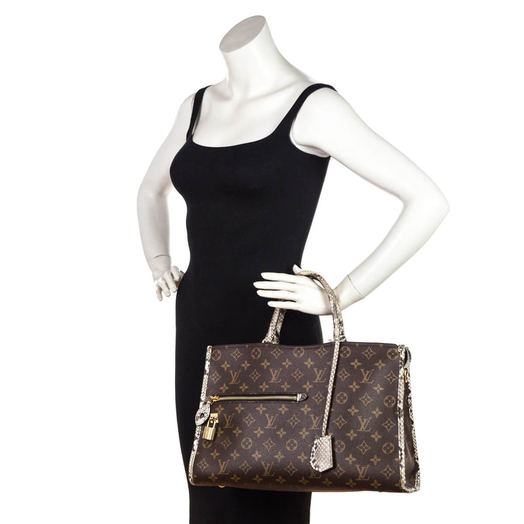 Louis Vuitton Monogram & Python Popincourt MM
