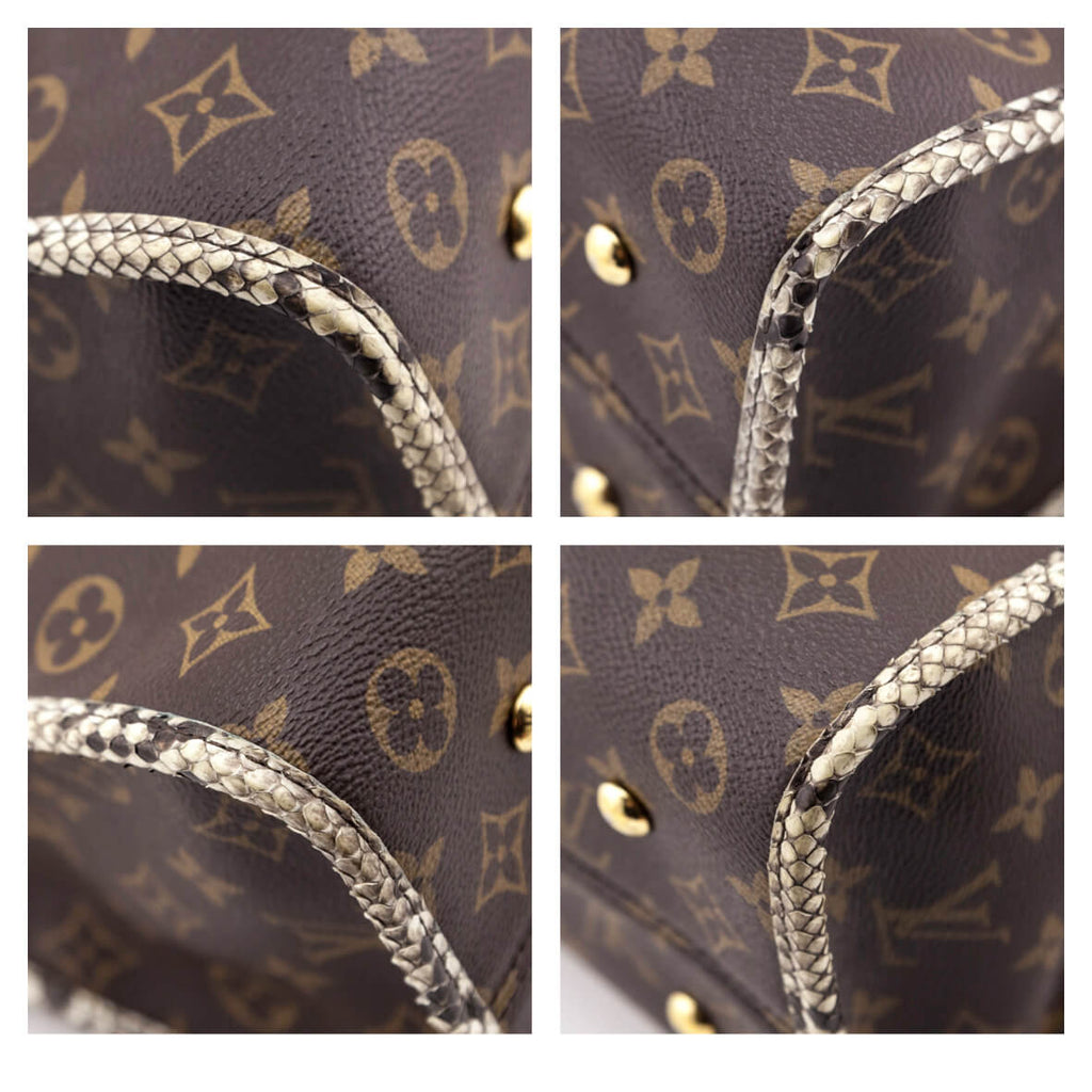 Louis Vuitton Monogram & Python Popincourt MM