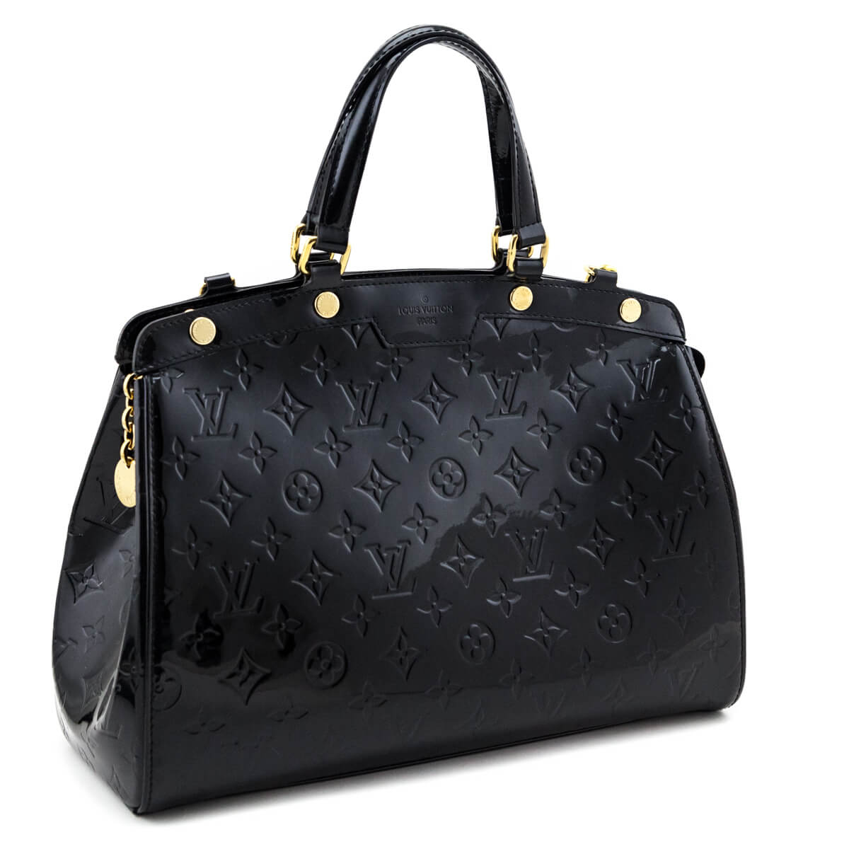 Louis Vuitton Noir Magnetique Monogram Vernis Brea MM