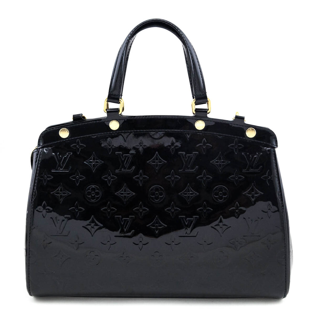 Louis Vuitton Noir Magnetique Monogram Vernis Brea MM