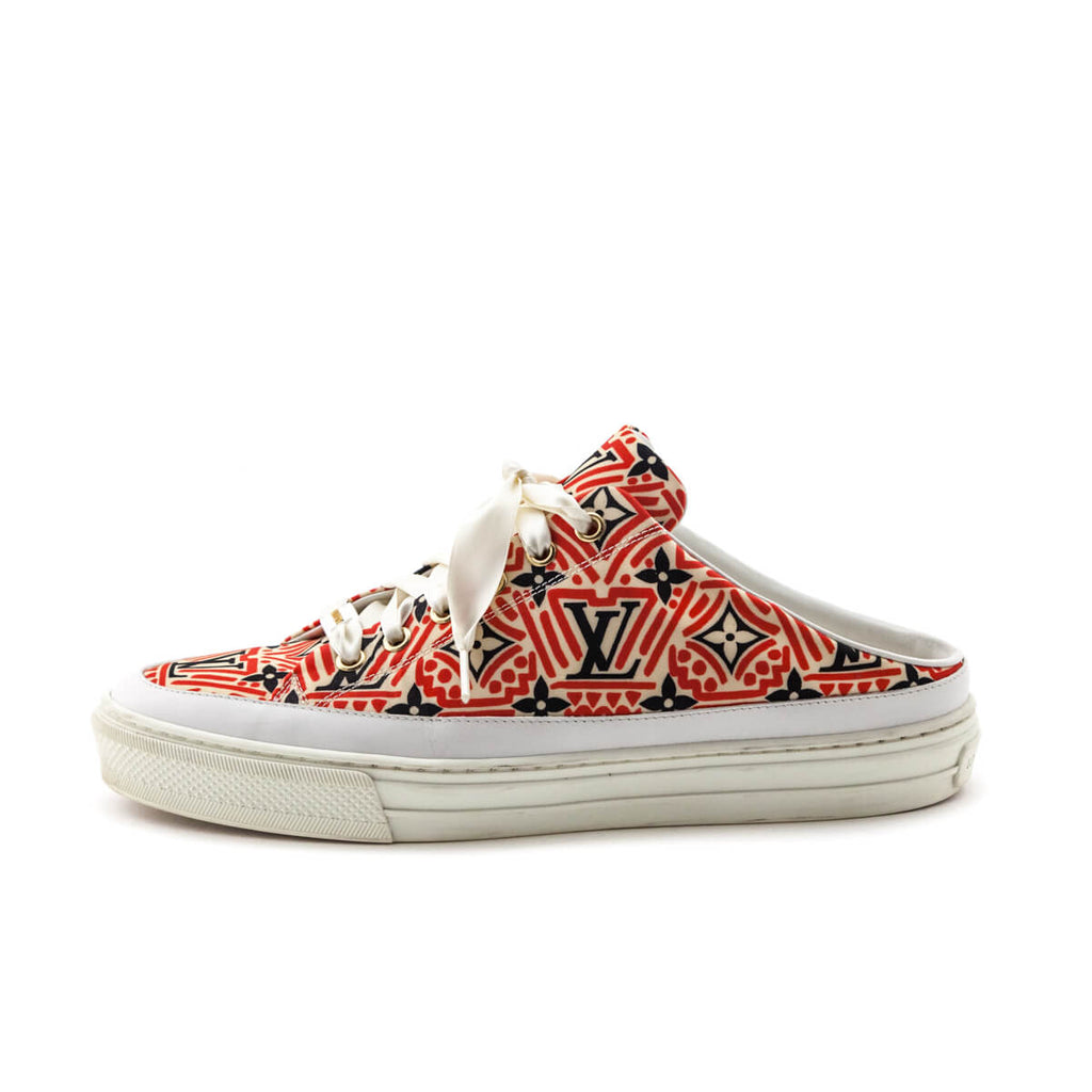 Louis Vuitton Nylon Monogram Crafty Open Back Sneakers Size US 10 | EU 40