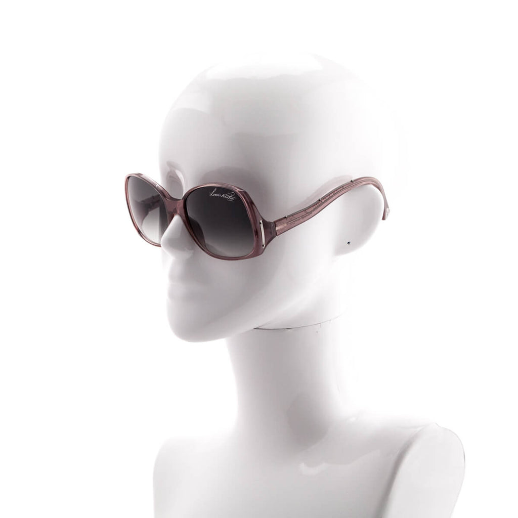 Louis Vuitton Pale Pink Glitter Acetate Gina Sunglasses