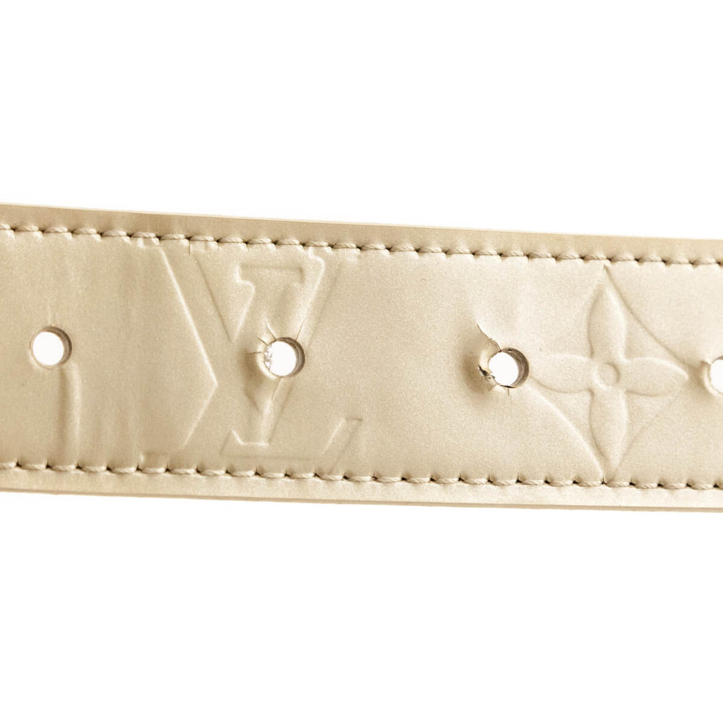 Louis Vuitton Perle Monogram Vernis Belt Size S