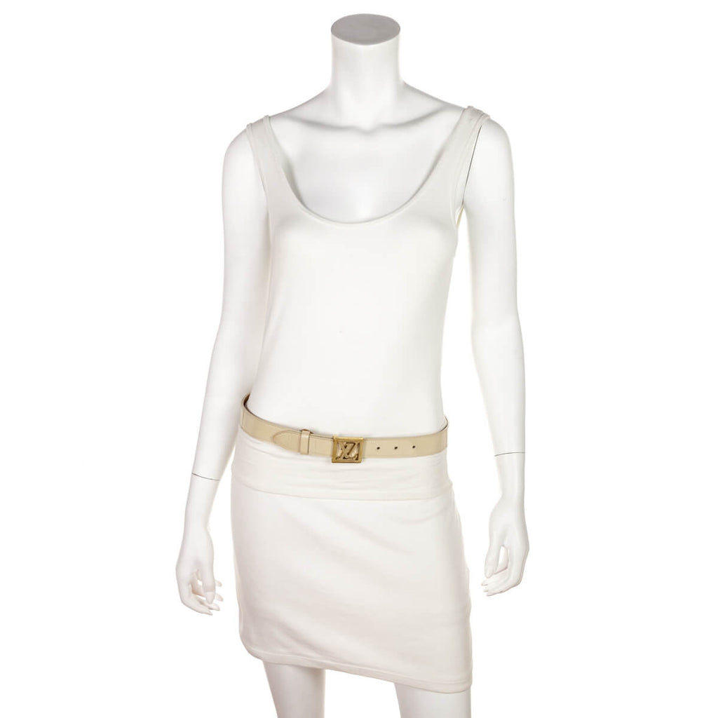 Louis Vuitton Perle Monogram Vernis Belt Size S
