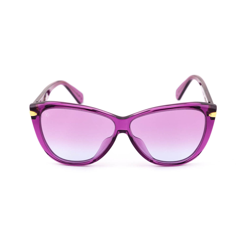 Louis Vuitton Magenta Acetate Cat Eye Sunglasses
