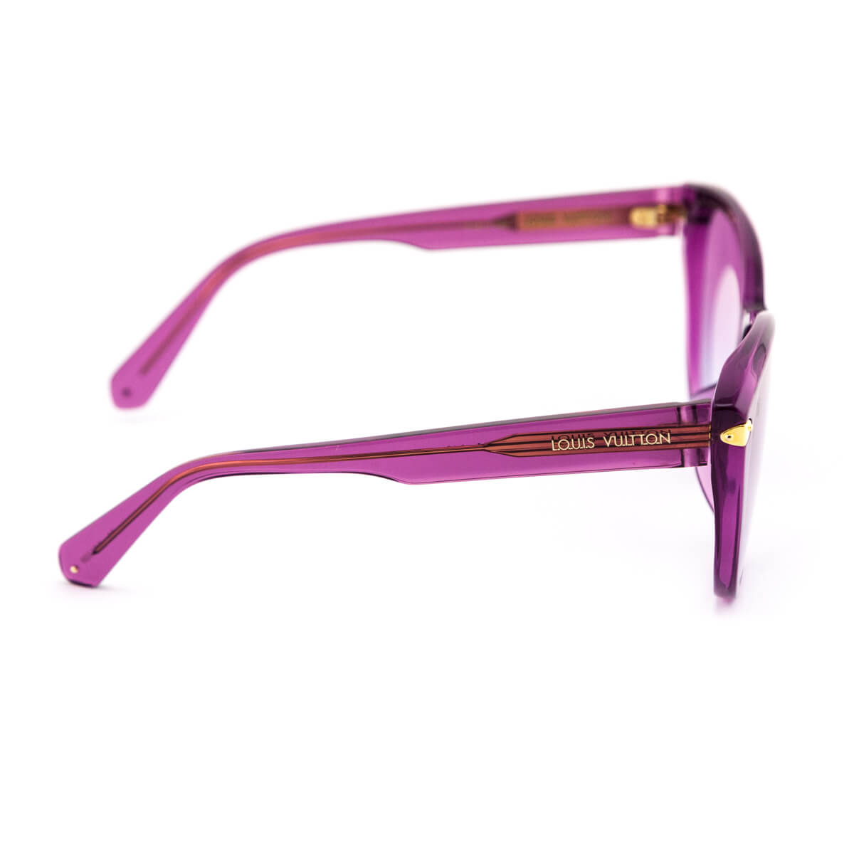 Louis Vuitton Magenta Acetate Cat Eye Sunglasses