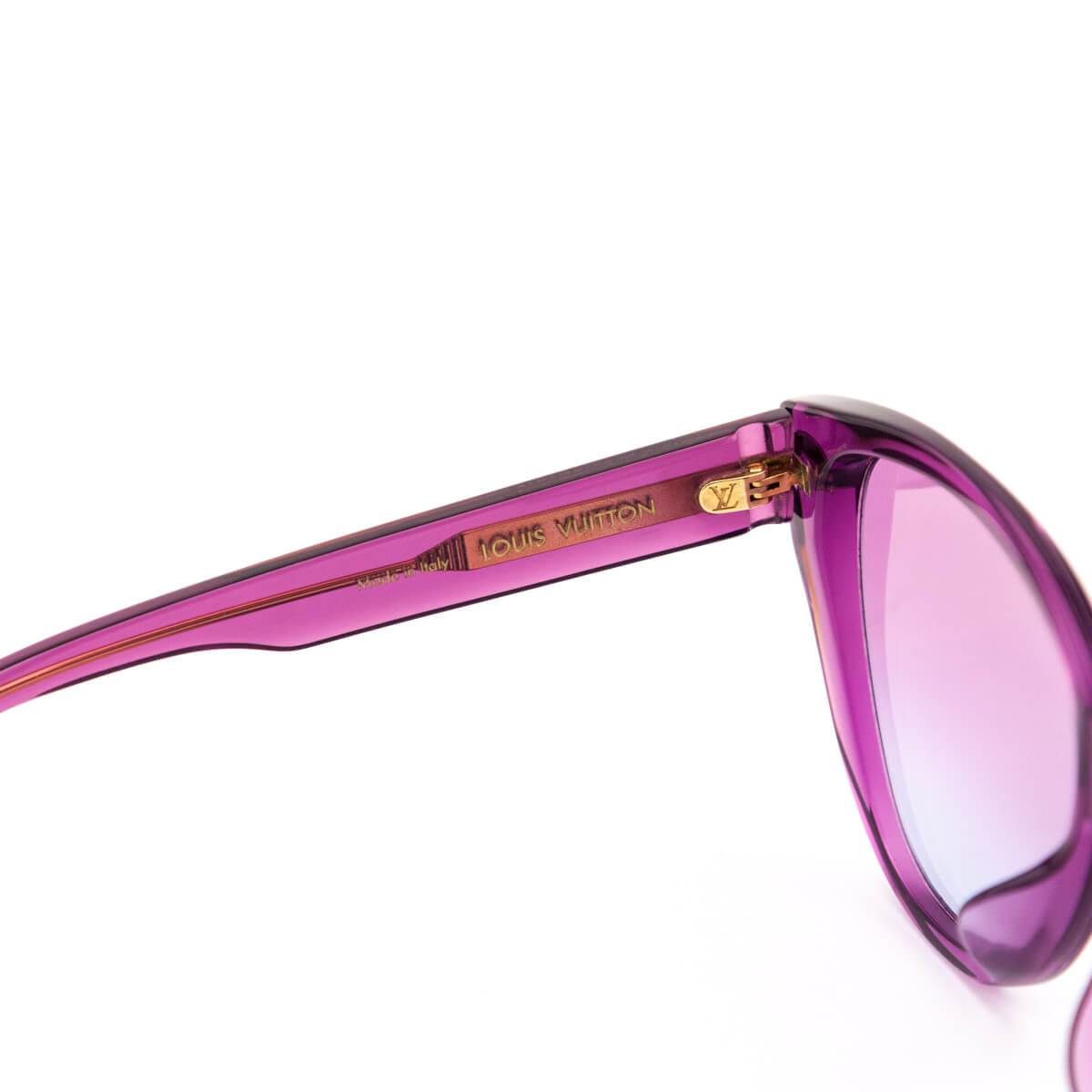 Louis Vuitton Magenta Acetate Cat Eye Sunglasses