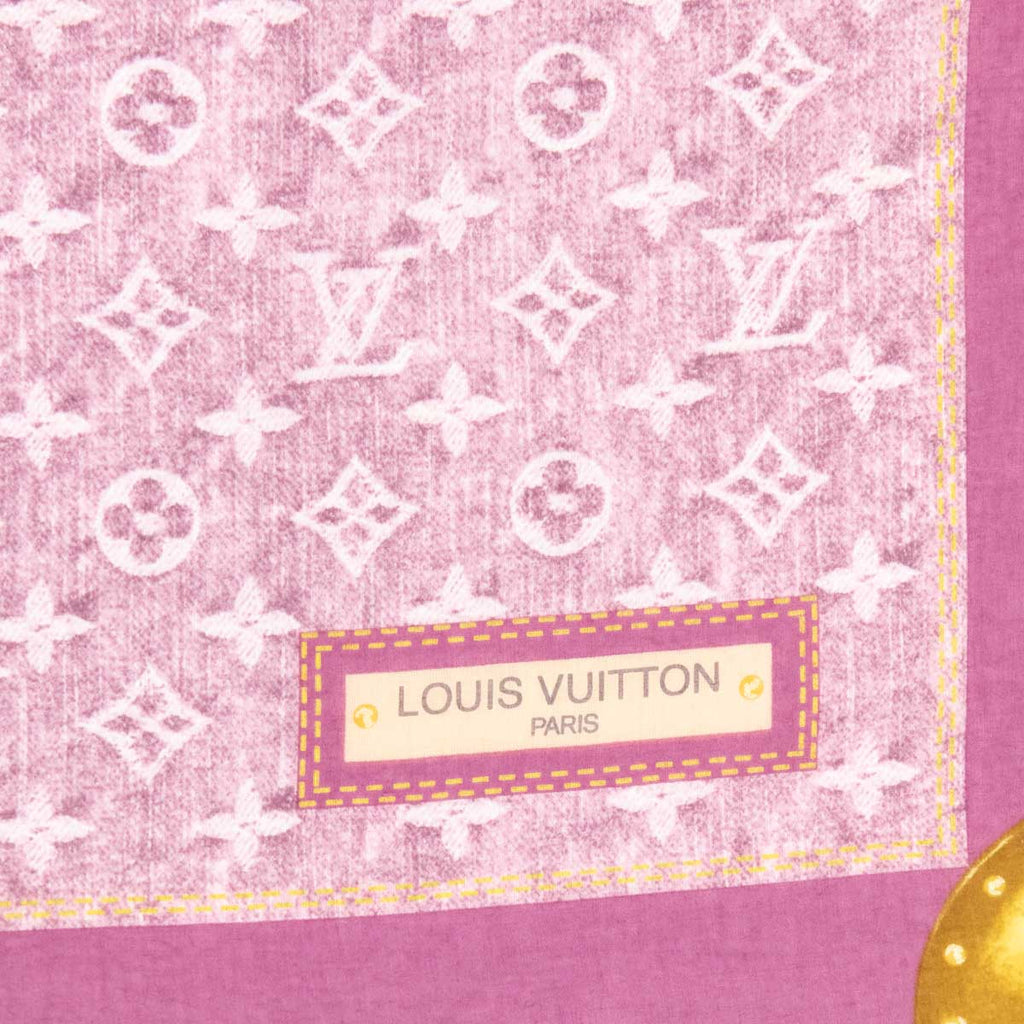 Louis Vuitton Pink Monogram Cotton Bandana